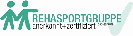 Rehasportgruppe anerkannt + zertifizirt